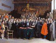 Gerard ter Borch the Younger The Ratification of the Treaty of Munster, 15 May 1648 Spain oil painting artist